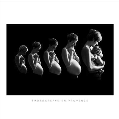 Shooting photo effectué par le photographe Gérard à Marignane : photographie de grossesse