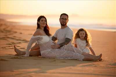 photo prise par le photographe Agnes à Capbreton : shooting photo spécial grossesse à Capbreton