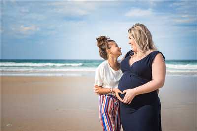 photo numérisée par le photographe Aurore à Châteaulin : photo de grossesse