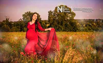 séance photo grossesse maternité femme enceinte photographe yvelines les  mureaux studio paris famille portrait book robe