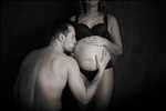 photo numérisée par le photographe Adeline à Valence : photographie de grossesse