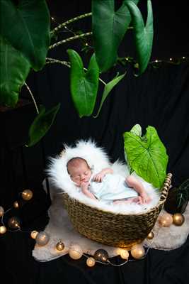 photo numérisée par le photographe Marion à Ussel : photographie de nouveau né