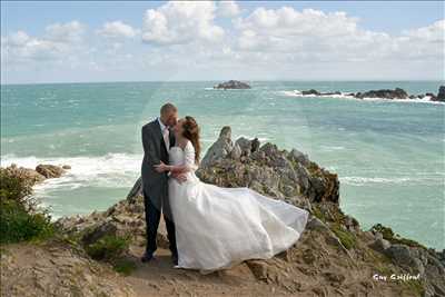 Shooting photo effectué par le photographe guy à Lannion : photographie de mariage