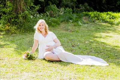 photo numérisée par le photographe Charlotte Lagneau à Melun : photographie de grossesse
