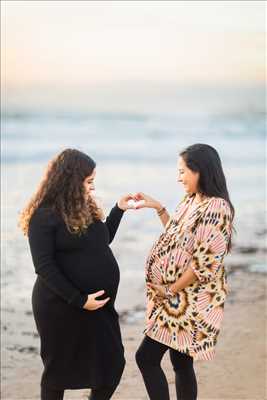 photo prise par le photographe marie à Pornic : shooting grossesse