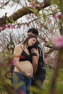 photo numérisée par le photographe Camille à Romans-sur-isère : photo de grossesse