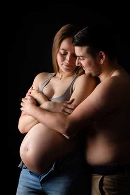 photo numérisée par le photographe DELPHINE à Villefranche-de-rouergue : photo de grossesse