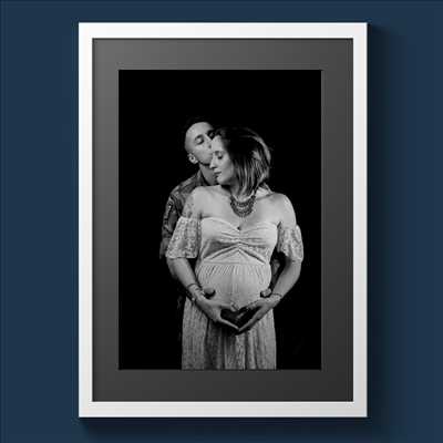 photo numérisée par le photographe Michel à Poitiers : photo de grossesse