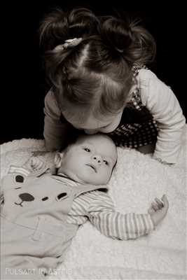 photo numérisée par le photographe david à Vendôme : photographie de nouveau né
