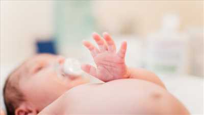 photo numérisée par le photographe Tiffany à Villeurbanne : photo de naissance