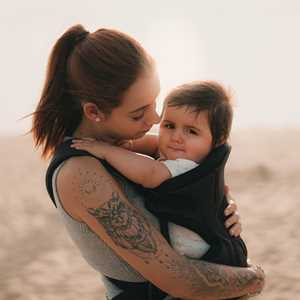 Photo de naissance à Les herbiers avec Camille